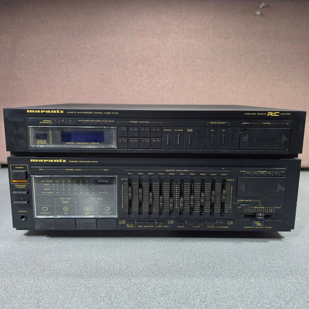 Marantz TA110 Stereo Amplifier PM110 Tuner ST110 Japan Vintage Works